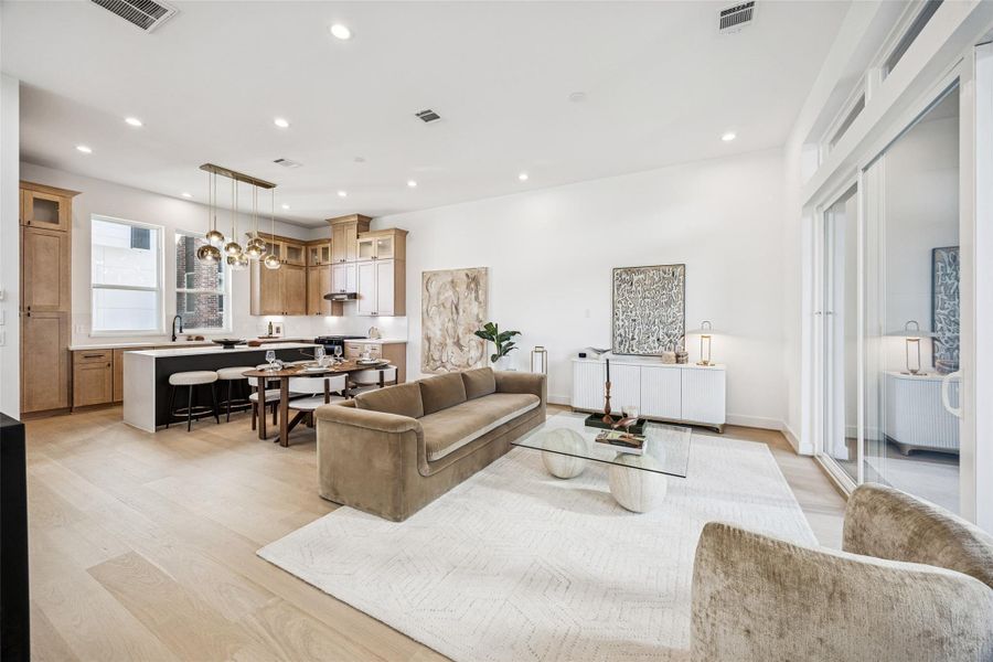 Furnished interior view inside a new home in , Houston (Image 15).