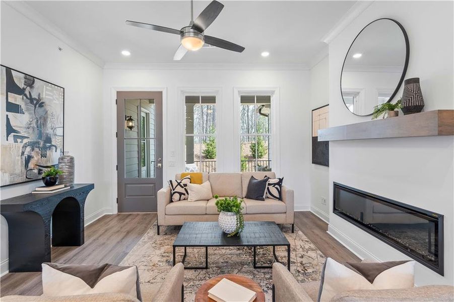 Furnished interior view inside a new home in Waterside Condos, Peachtree Corners (Image 32).
