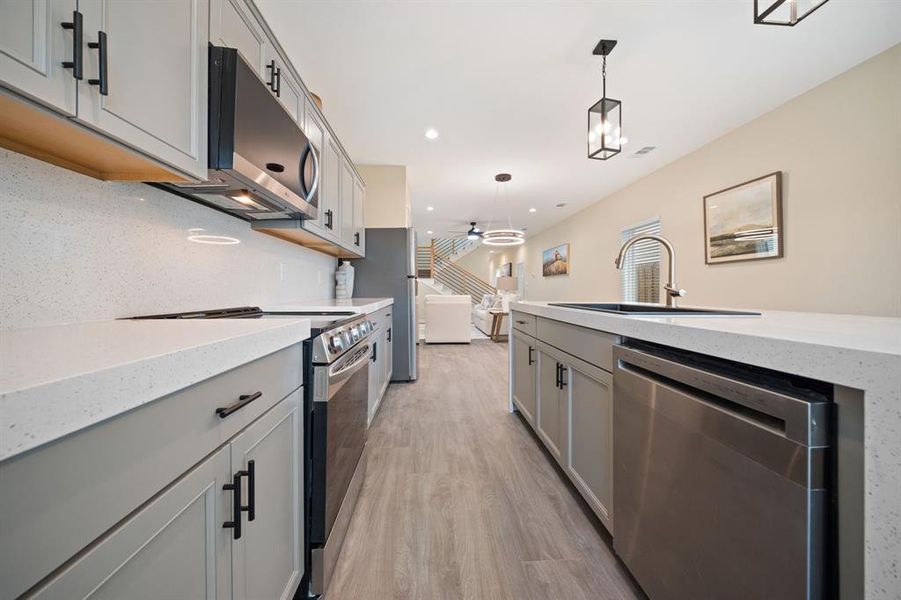 Furnished interior view inside a new home in , Dallas (Image 14).