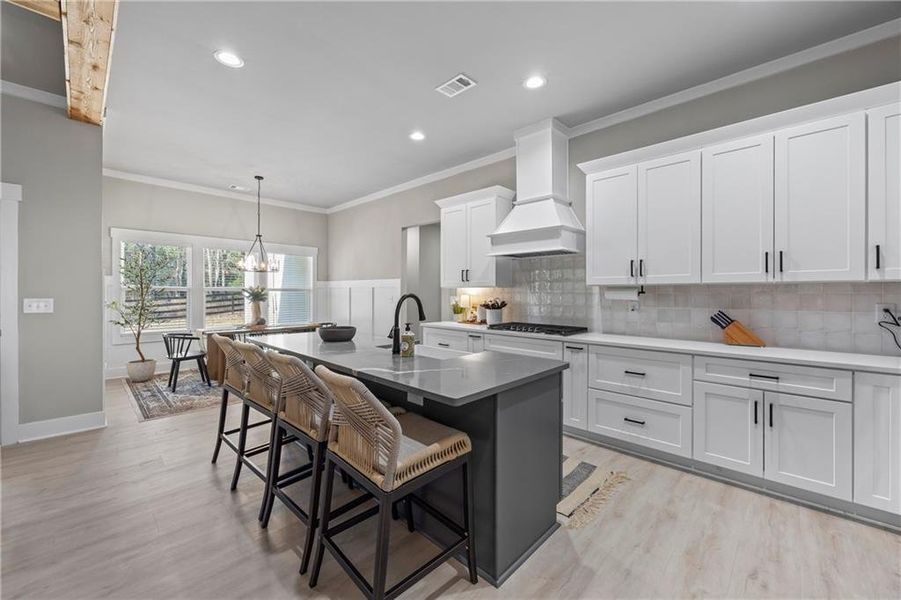 Furnished interior view inside a new home in , Monroe (Image 8).