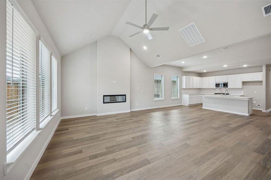 Open Floor Plan in the Stanley II home plan by Trophy Signature Homes – REPRESENTATIVE PHOTO