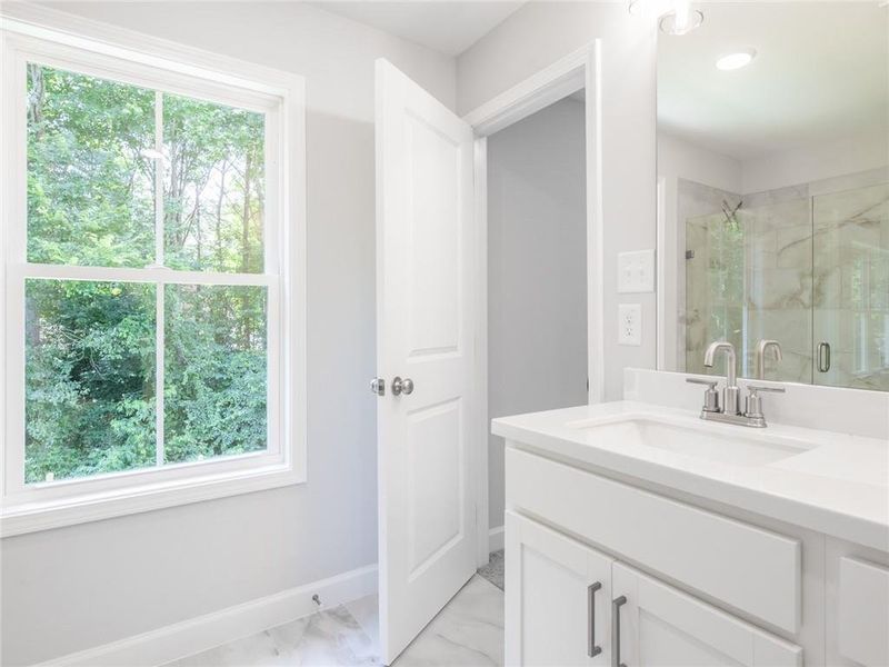 Furnished interior view inside a new home in River Walk Place, Lawrenceville (Image 11).