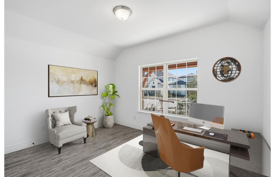 Furnished interior view inside a new home in Legacy at Lake Dunlap, New Braunfels (Image 4).