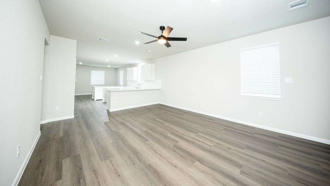 Family Room to Kitchen and Dining Area Family Room to Kitchen and Dining Area