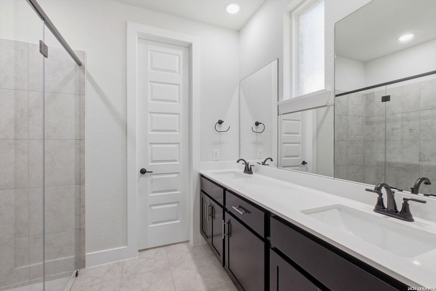 Furnished interior view inside a new home in Crown Ridge Manor, San Antonio (Image 10).