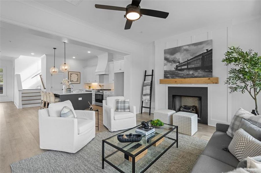 Furnished interior view inside a new home in Foxhall Residences, Douglasville GA, Douglasville (Image 5).