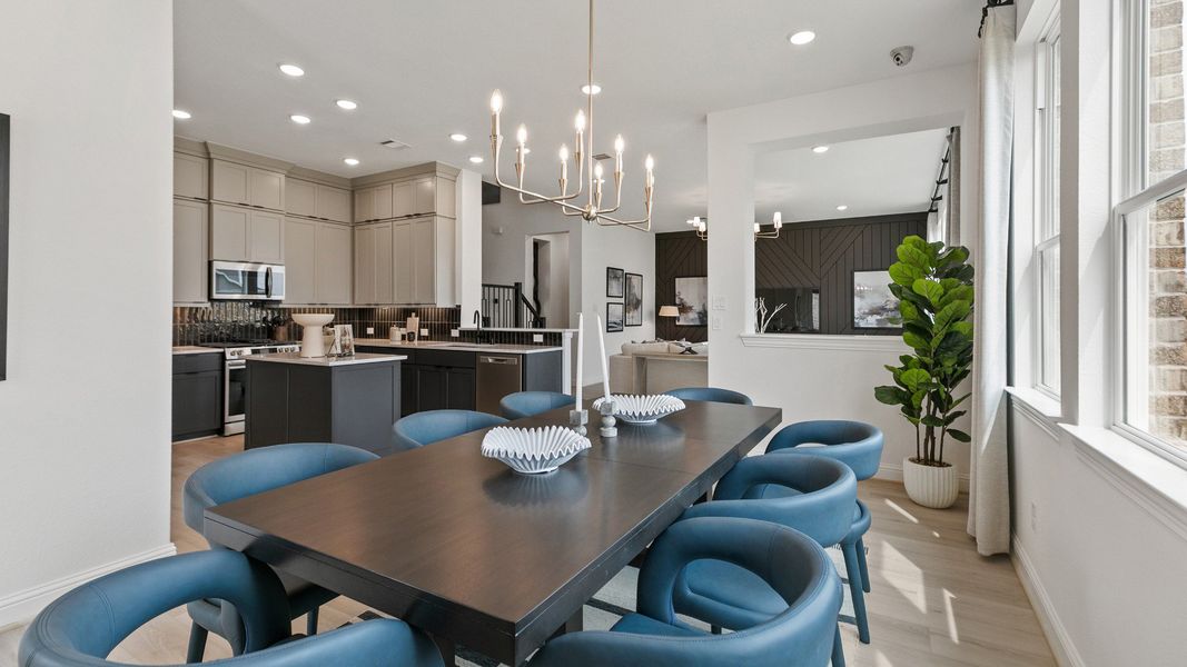 Representative furnished interior of a home built from the Mimosa by Brightland Homes in Sunterra, Katy (Image 16).