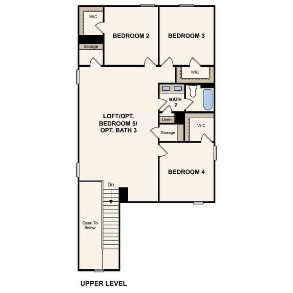 2D floor plan layout of this home in Sperling Farms, Ferris, TX (Image 3).