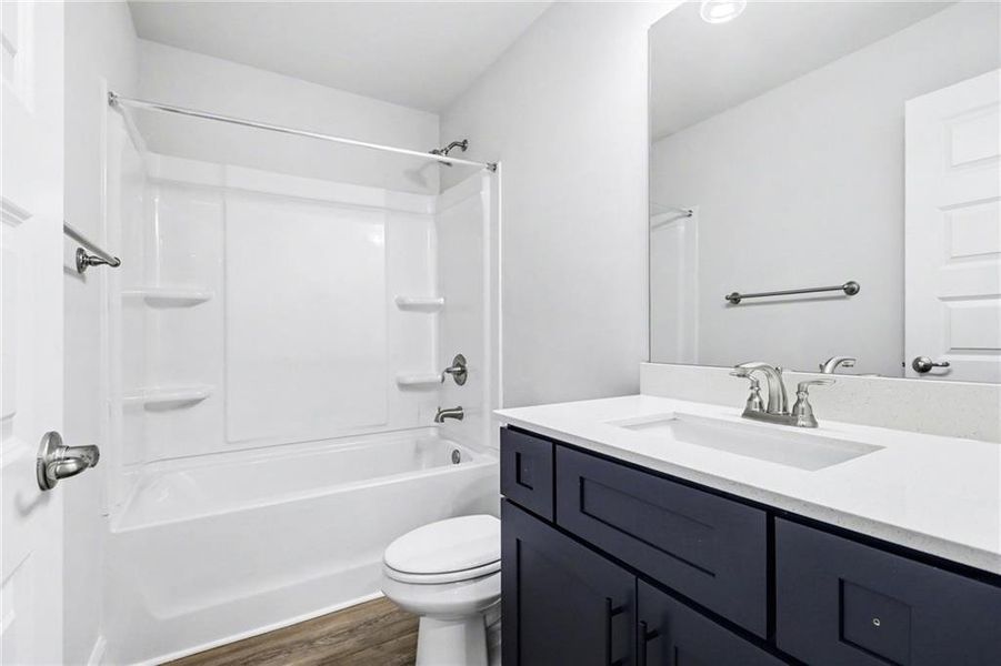 Furnished interior view inside a new home in The Fields of Walnut Creek, Pendergrass (Image 14).