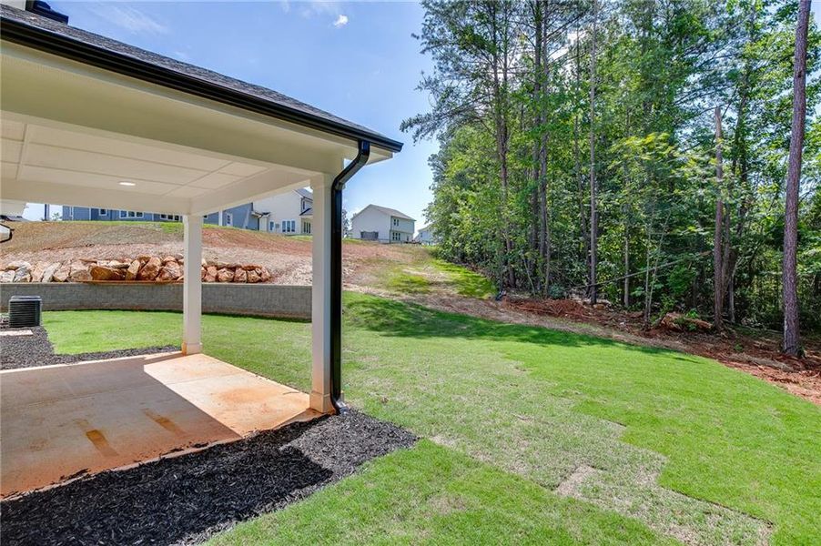 Exterior details and patio area of a home in , Toccoa (Image 32). Exterior details and patio area of a home in , Toccoa (Image 32).