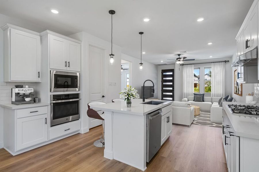 Representative furnished interior of a home built from the Tartini by Taylor Morrison in Cross Creek Meadows 40s, Celina (Image 6).