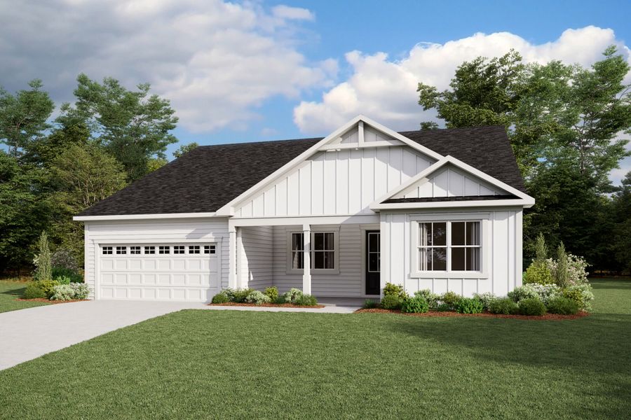 Representative exterior photo of a completed home built from the Florissant by Mattamy Homes in Magnolia Park, Garner, NC (Image 2).