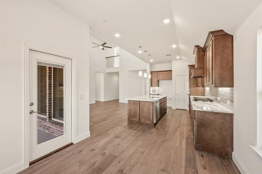 Furnished interior view inside a new home in Country Lakes, Denton (Image 6).