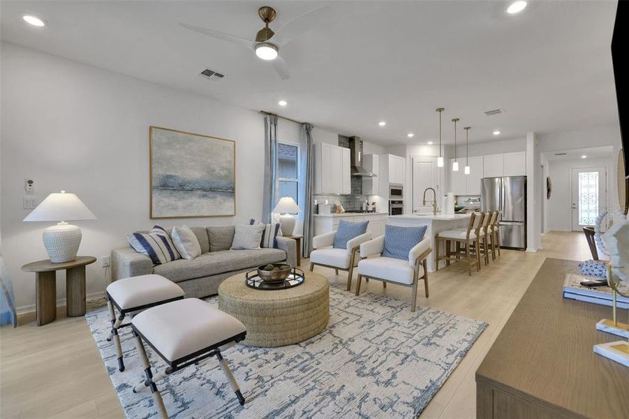 Furnished interior view inside a new home in Creekside Run at Babcock Ranch, Punta Gorda (Image 14).