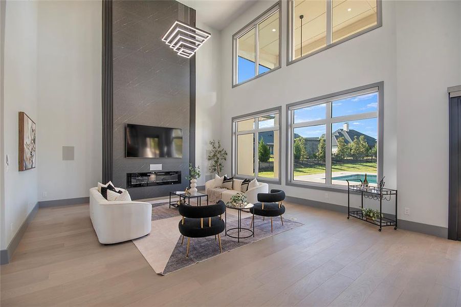 Furnished interior view inside a new home in , Heath (Image 15).