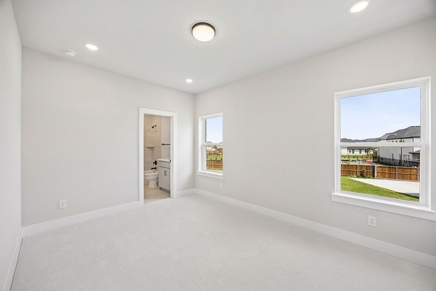 Representative unfurnished interior of a home built from the Sydney by Landon Homes in Fields - East Village, Frisco (Image 28). Representative unfurnished interior of a home built from the Sydney by Landon Homes in Fields - East Village, Frisco (Image 28).