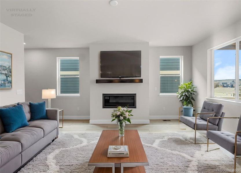 Furnished interior view inside a new home in , Castle Rock (Image 12).
