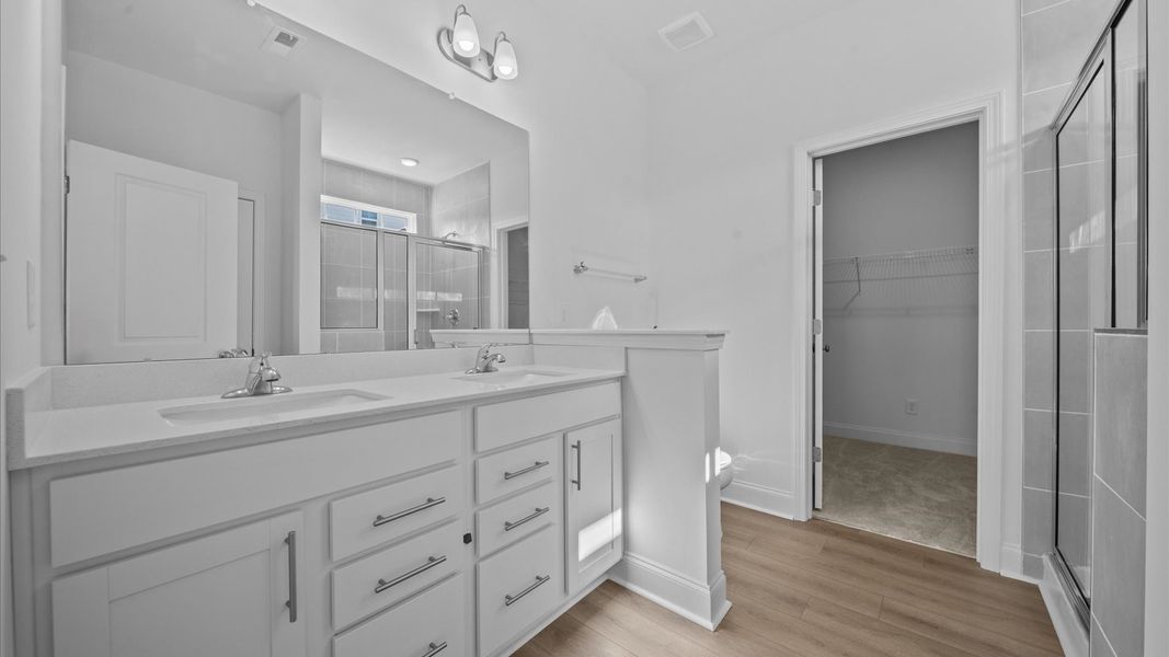 Representative furnished interior of a home built from the Freesia by DRB Homes in Essex Village, Franklinton (Image 20).