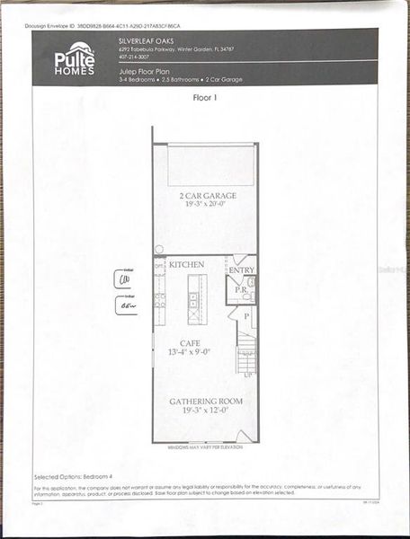 2D floor plan layout of this home in , Winter Garden, FL (Image 3).