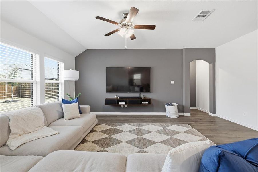 Furnished interior view inside a new home in , Aubrey (Image 26).