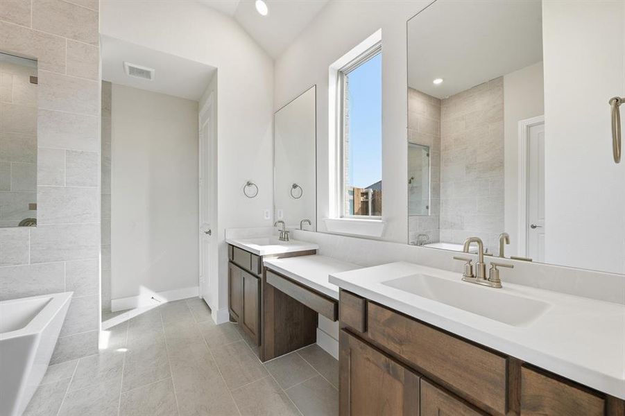 Furnished interior view inside a new home in Wildflower Ranch: 60ft. lots, Dish (Image 12).