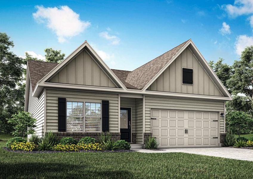 Exterior rendering of the Allatoona floor plan