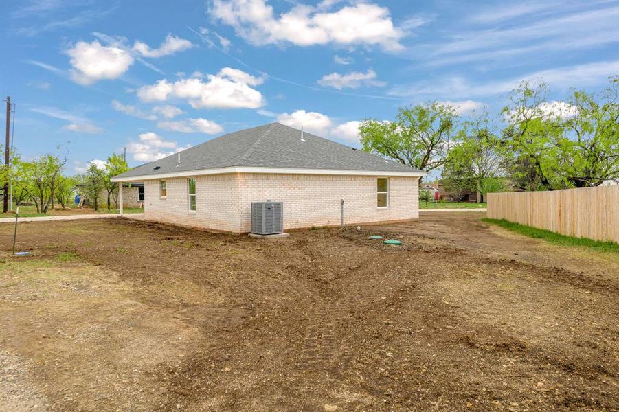 Exterior details and patio area of a home in , Baird (Image 24).