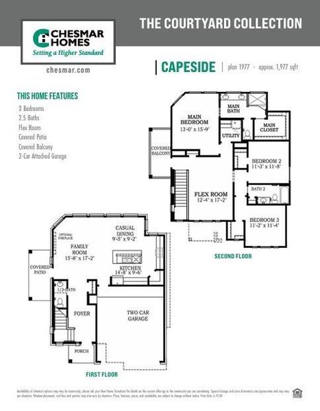 2D floor plan layout of this home in Balmoral, Atascocita, TX (Image 4).