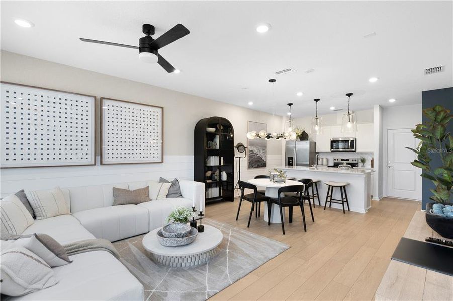 Furnished interior view inside a new home in Tohoqua, Kissimmee (Image 23). Furnished interior view inside a new home in Tohoqua, Kissimmee (Image 23).