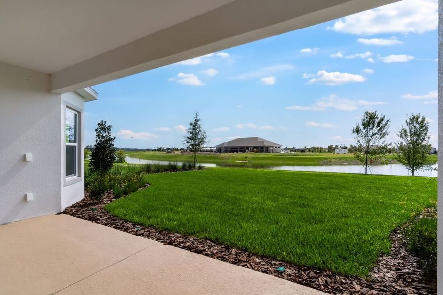 Representative exterior details of a home built from the Ambra by Taylor Morrison in Esplanade at Center Lake Ranch, St. Cloud (Image 20).