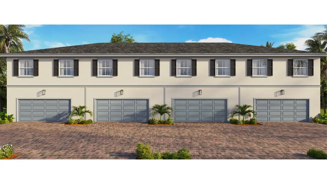 Front exterior of a new home in Sailfish Cay, Stuart, FL, highlighting curb appeal (Image 3).