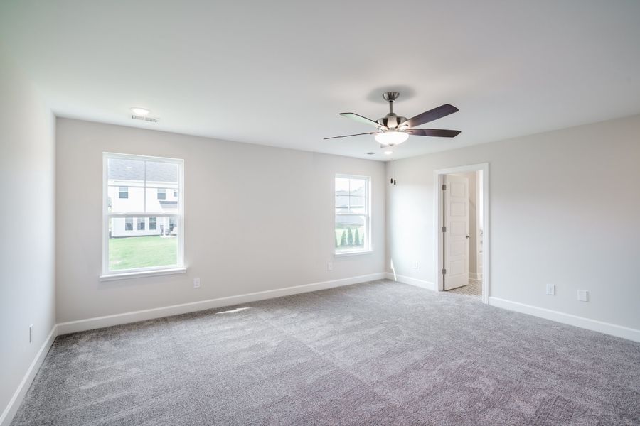Representative unfurnished interior of a home built from the The Harrison by Cothran Homes in Holly Ridge, Greenville (Image 39). Representative unfurnished interior of a home built from the The Harrison by Cothran Homes in Holly Ridge, Greenville (Image 39).