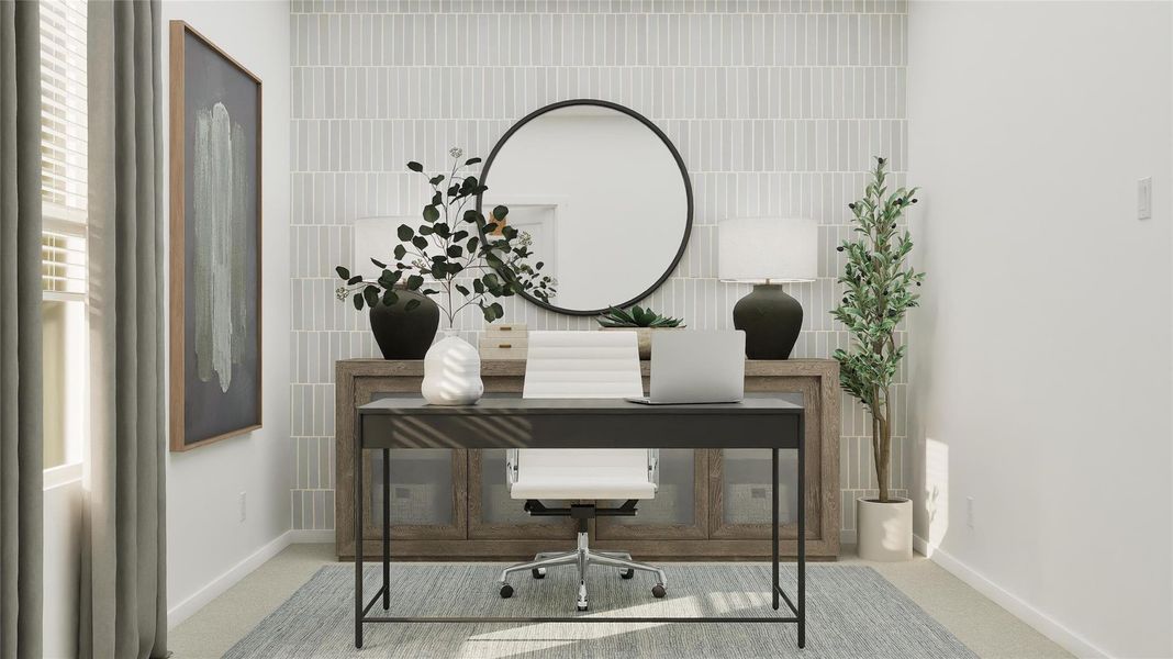 Furnished interior view inside a new home in Moore Landing, Magnolia (Image 14).