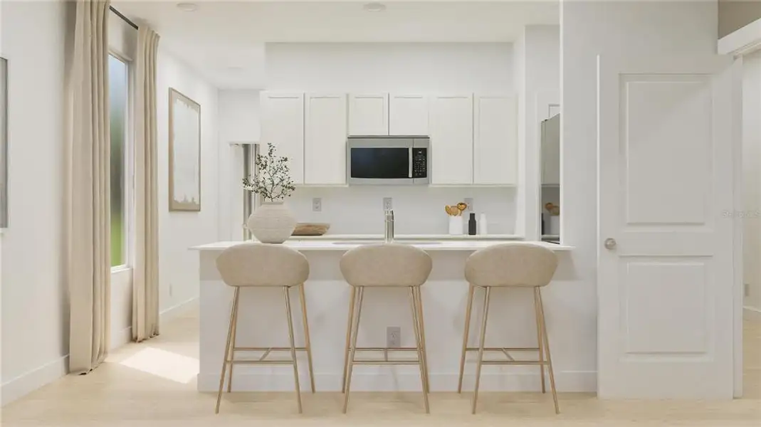 Furnished interior view inside a new home in Ranches at Lake McLeod, Eagle Lake (Image 9).