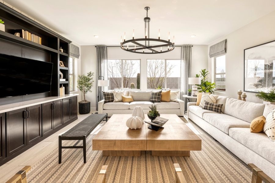 Representative furnished interior of a home built from the Safflower Plan 40-4 by Tri Pointe Homes in Soleo, San Tan Valley (Image 10).