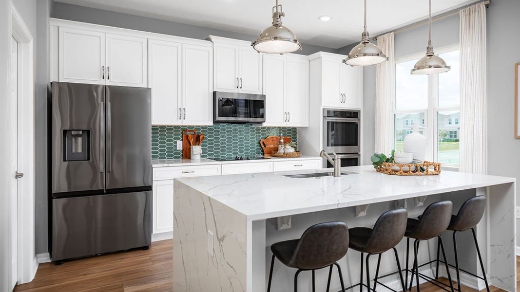 Representative furnished interior of a home built from the Newcastle by Risewell Homes in Lake Lincoln, Eustis (Image 5).