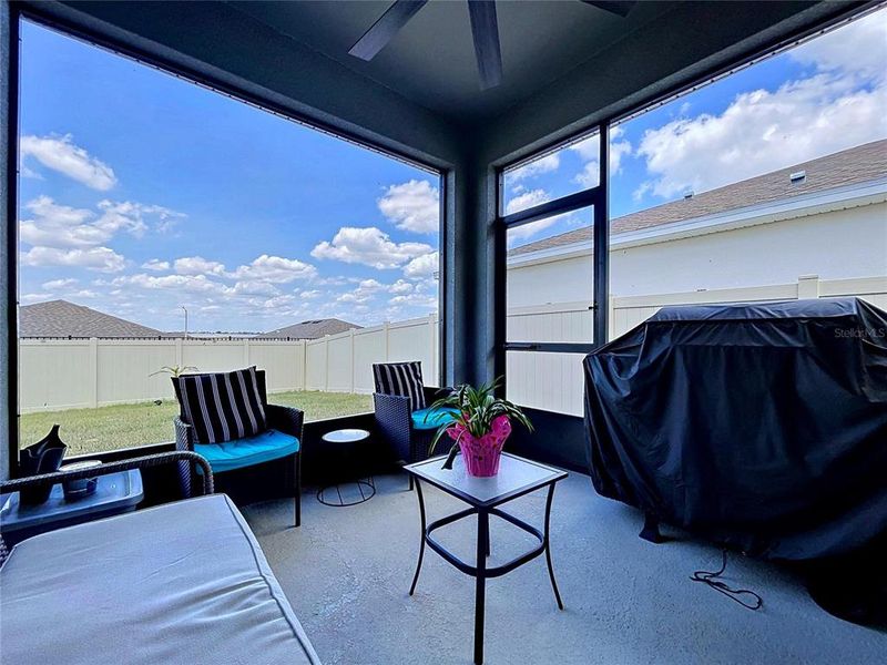 Exterior details and patio area of a home in Seasons at Mabel Place, Lake Wales (Image 38).