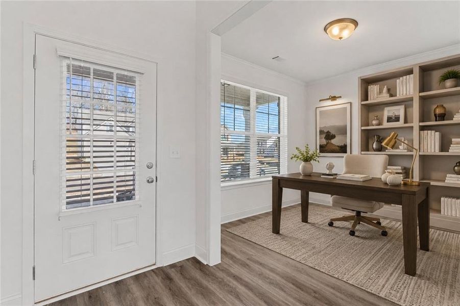 Furnished interior view inside a new home in Clark Farms, Flowery Branch (Image 5).