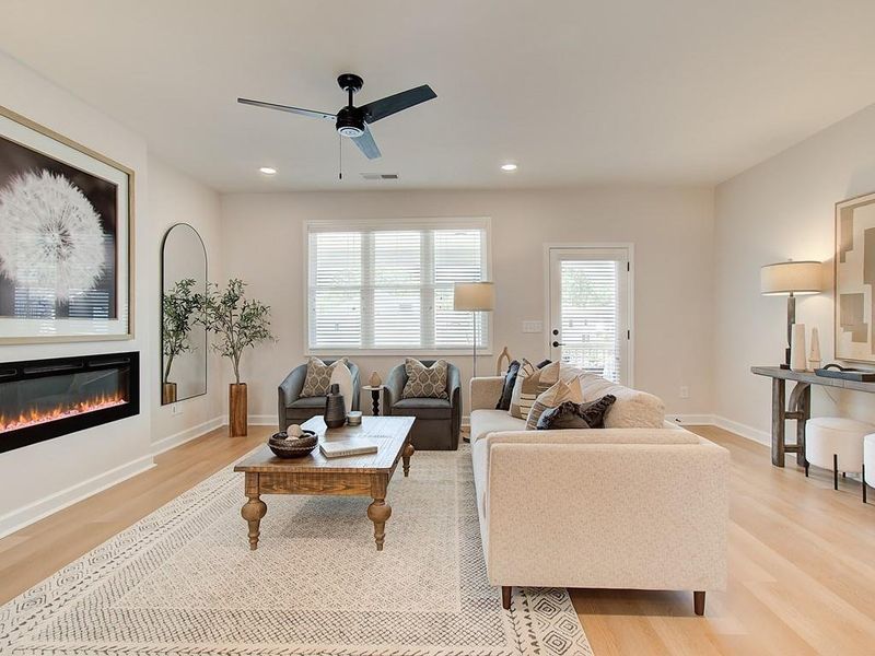 Furnished interior view inside a new home in Townes at South Main, Kennesaw (Image 15).