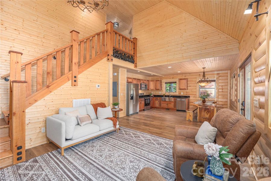 Furnished interior view inside a new home in , Maggie Valley (Image 6).