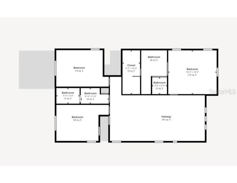 2D floor plan layout of this home in , Orlando, FL (Image 7).