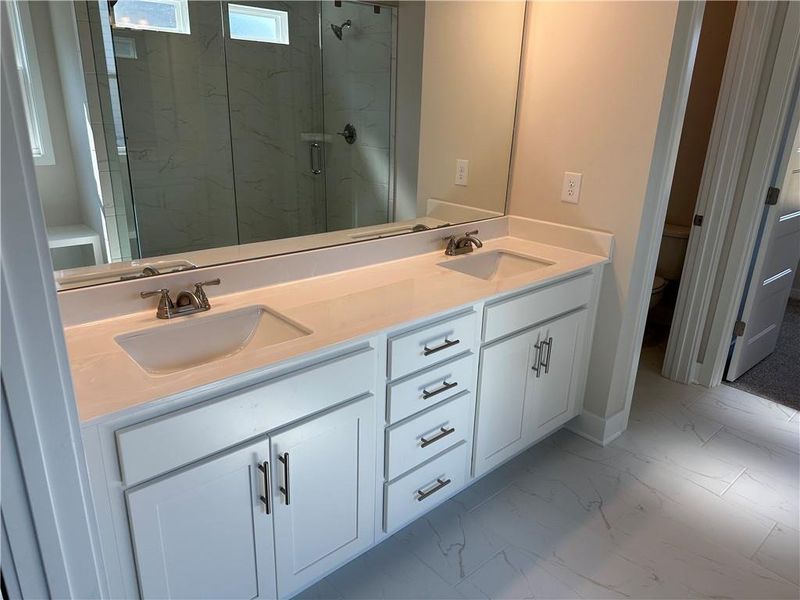 Furnished interior view inside a new home in Rosewood Lake Estates, Hoschton (Image 4).