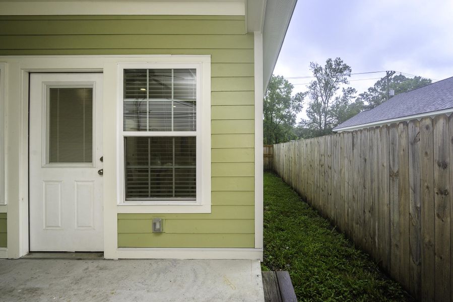 Exterior details and patio area of a home in , North Charleston (Image 1). Exterior details and patio area of a home in , North Charleston (Image 1).