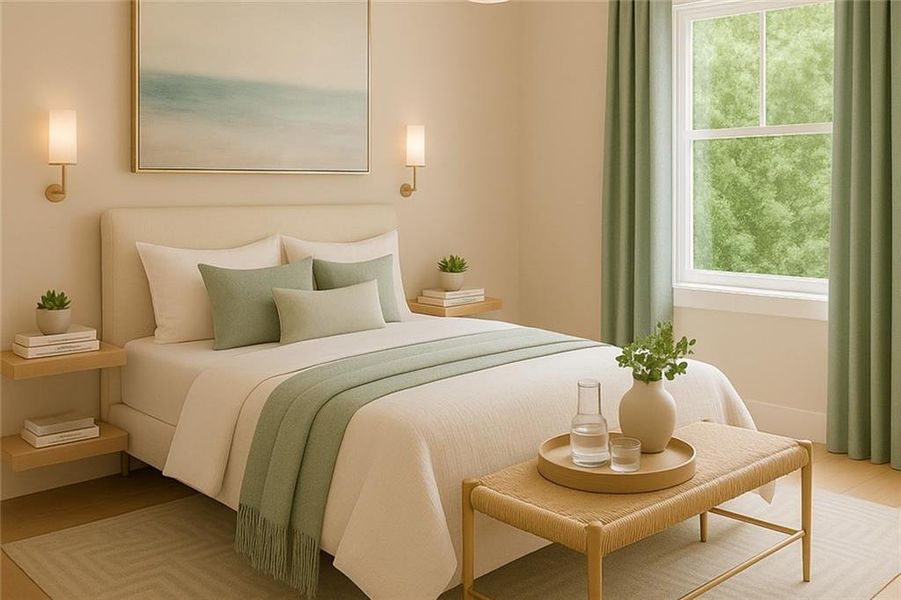 Furnished interior view inside a new home in The Hills at Cedar Creek, Winder (Image 6).