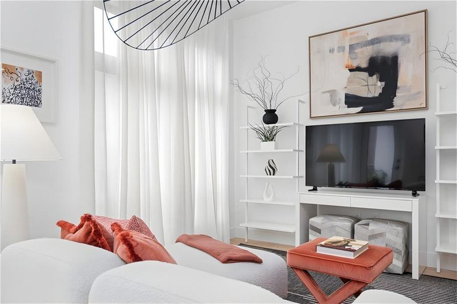 Furnished interior view inside a new home in , Atlanta (Image 29).