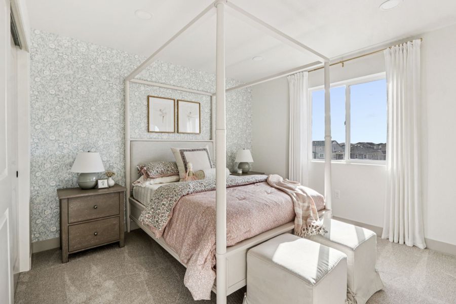 Furnished interior view inside a new home in Trailside, Timnath (Image 38).