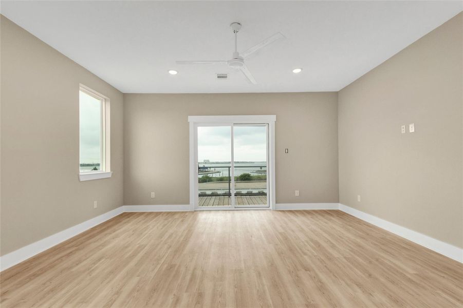 Primary bedroom with access to outdoor deck