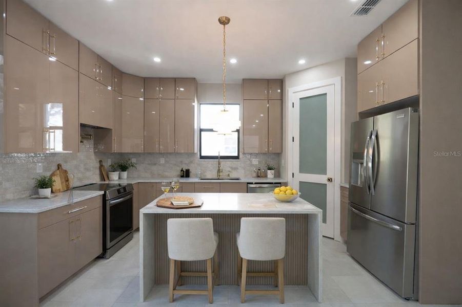 Furnished interior view inside a new home in , Tampa (Image 9).