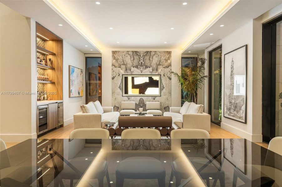 Furnished interior view inside a new home in , Miami (Image 35).