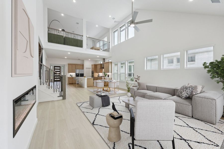 Open First Floor in the Monet II home plan by Trophy Signature Homes – REPRESENTATIVE PHOTO